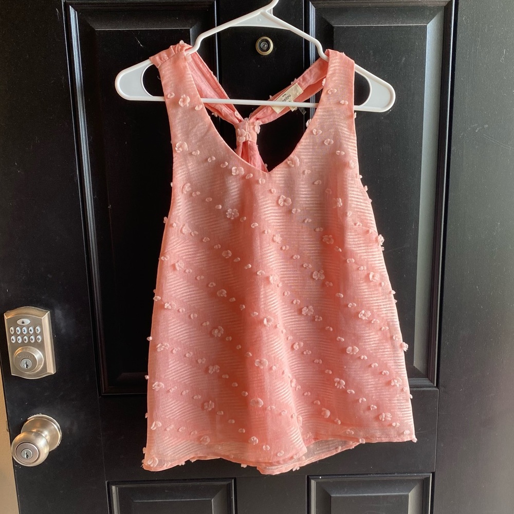 Entro Pink Tank Blouse Size Small - Picture 1 of 5